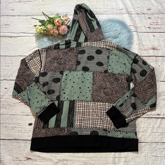 Disney The Nightmare Before Christmas Patchwork Hoodie sz 2X - Picture 9 of 9